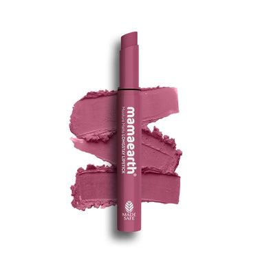 Mamaearth Moisture Matte Longstay Lipstick with Avocado Oil & Vitamin E for 12 Hour Long Stay-08 Pink Tulip - 2 g